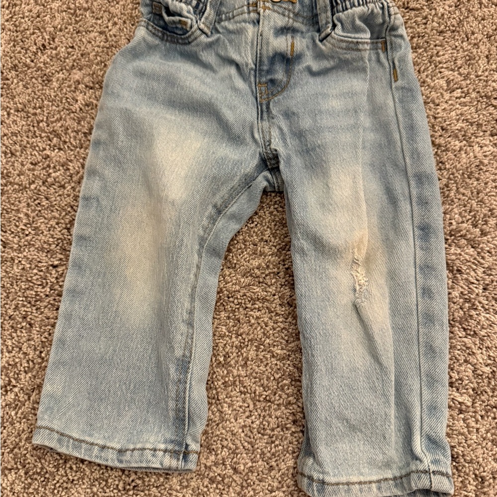 Light Wash Kids Denim Jeans - Brand Not Visible